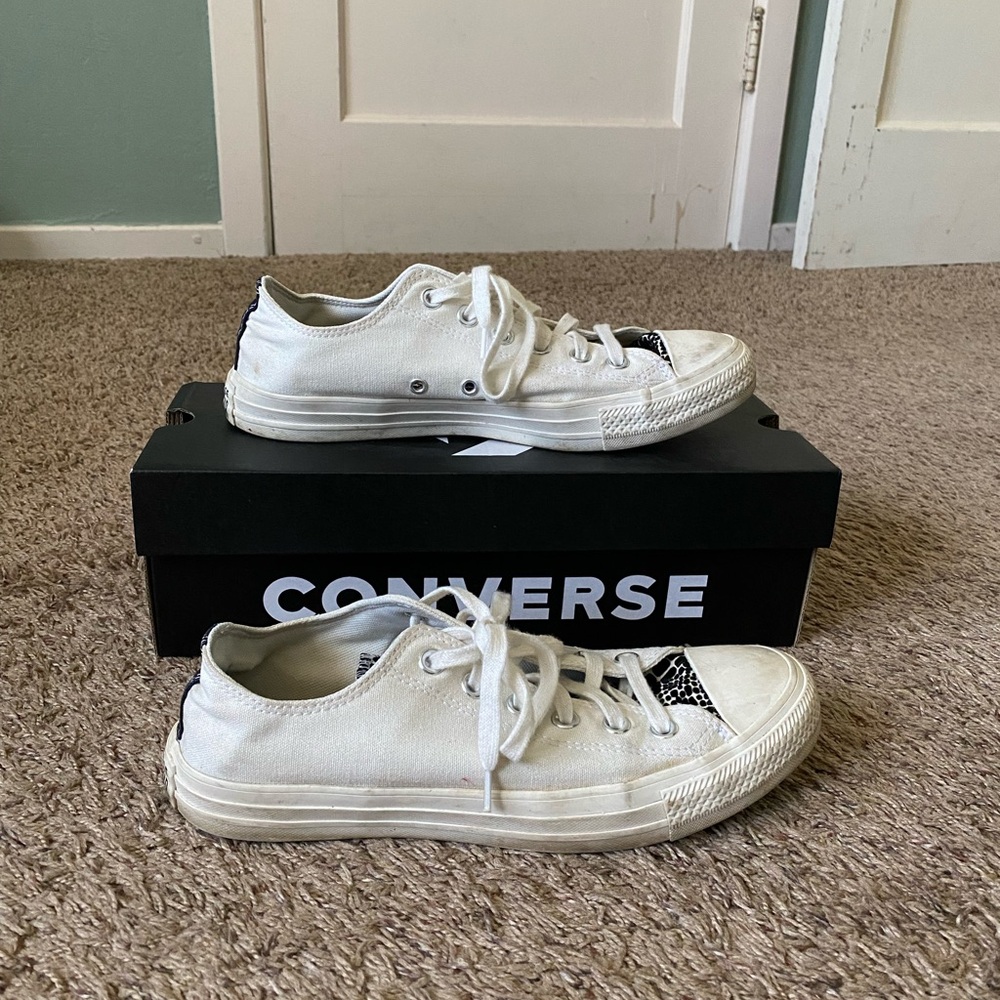 Converse White Canvas Sneakers